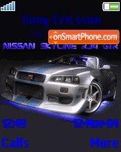 Nissan Skyline R34 GT-R theme screenshot