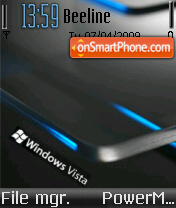 Black Vista v2 tema screenshot