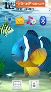 Aquarium Clownfish tema screenshot