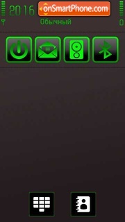 Neon Green tema screenshot