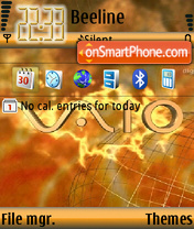 Capture d'écran Sony Vaio 01 thème