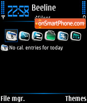 Dark Ages(Blue) FP1 Icon theme screenshot