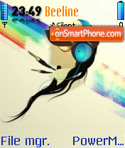 DJ XTR Graffiti tema screenshot
