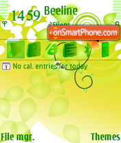 Capture d'écran Green Tnd thème