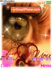 Eye of love tema screenshot