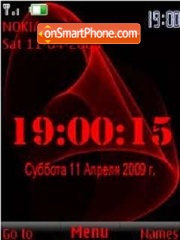 SWF clock rus date anim theme screenshot