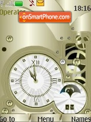 swf clock stylish tema screenshot