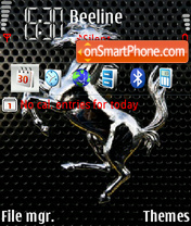 Capture d'écran Carbon Ferrari. thème