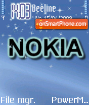 Nokia Green and Black tema screenshot