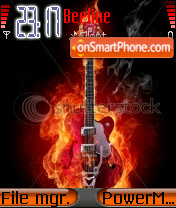 Guitar 03 es el tema de pantalla
