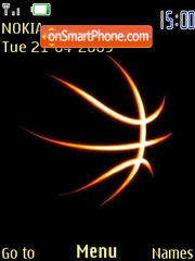 Basketball Abstract tema screenshot