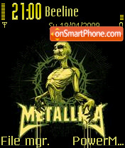 Скриншот темы Metallica 12