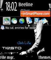 Club life 01 es el tema de pantalla