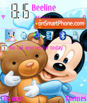Скриншот темы Mickey Bear