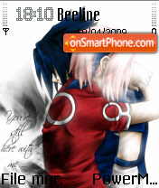 Capture d'écran Sakura Sasuke thème