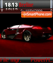 Capture d'écran Red Lamborghini thème
