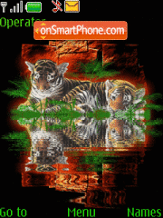 Capture d'écran Tiger Animated thème