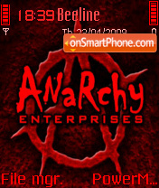 Capture d'écran Anarchy 02 thème