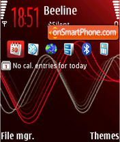 Xpress Music Red tema screenshot