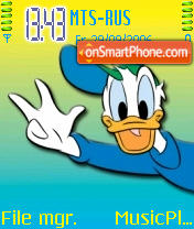 Donald Duck es el tema de pantalla