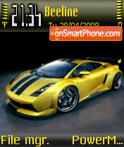 Скриншот темы Lamborghini Tuning 01