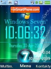 Windows Seven es el tema de pantalla