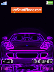 Neon Car tema screenshot