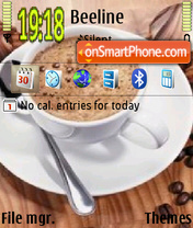 Capture d'écran I love Coffee thème