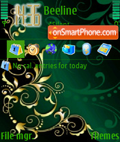 Green N Gold Theme-Screenshot