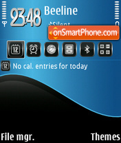 Blu Wave V2 tema screenshot