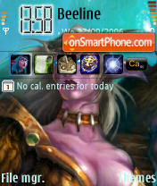 Capture d'écran World Of Warcraft. thème
