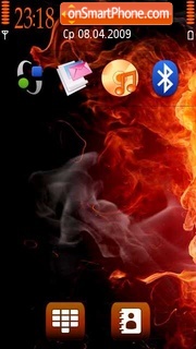 Fire icons tema screenshot
