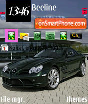 Capture d'écran Mercedes SLR thème