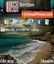 Winter Beach theme screenshot