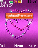 Скриншот темы Animated Pink Hearts