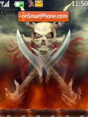 Devil Skull tema screenshot