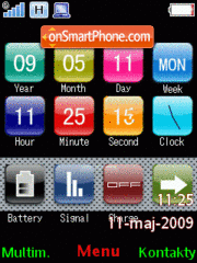 iPhone Clock Date theme screenshot