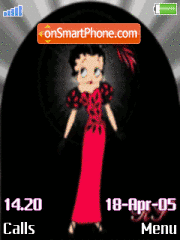 Скриншот темы Betty Boop Animated