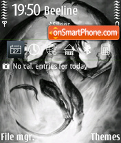 Grey Dragons tema screenshot