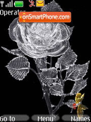 Glass Rose tema screenshot