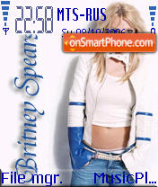 Britney Blue Theme-Screenshot