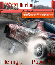 Скриншот темы Mazda Rx-7 Drift