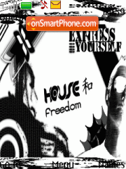House Music tema screenshot