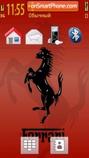 Capture d'écran Ferrari Red 01 thème