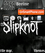 Capture d'écran Slipknot 16 thème