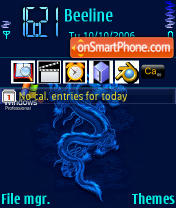 Blu XP tema screenshot