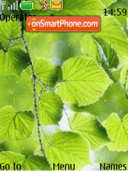 Leaves Animated tema screenshot