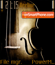 Violin 01 tema screenshot