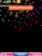 Rainbow Confetti theme screenshot