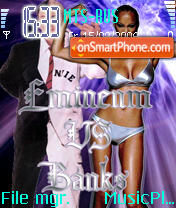 Скриншот темы Eminem vs Banks